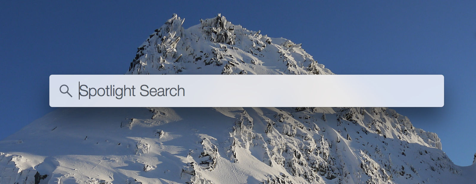 screenshot of mac spotlight search